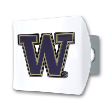 Picture of University of Washington Color Hitch Cover - White