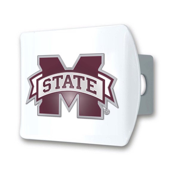 Picture of Mississippi State University Color Hitch Cover - White