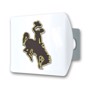 Picture of University of Wyoming Color Hitch Cover - White