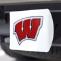 Picture of University of Wisconsin Color Hitch Cover - White