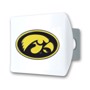 Picture of University of Iowa Color Hitch Cover - White