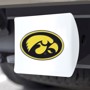 Picture of University of Iowa Color Hitch Cover - White