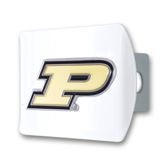 Picture of Purdue University Color Hitch Cover - White