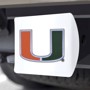 Picture of University of Miami Color Hitch Cover - White