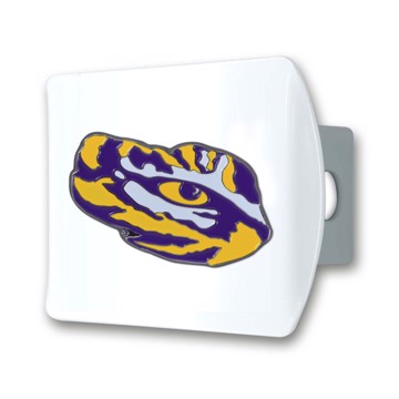Picture of Louisiana State University Color Hitch Cover - White