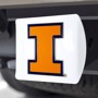 Picture of University of Illinois Color Hitch Cover - White