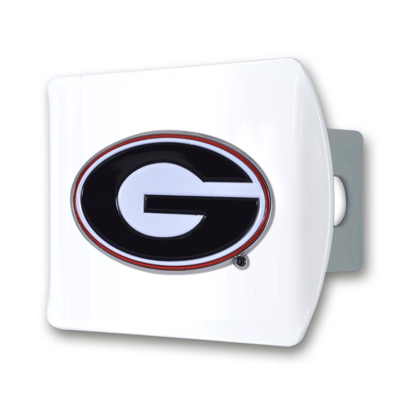 Picture of University of Georgia Color Hitch Cover - White