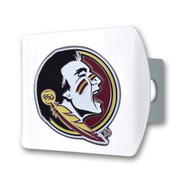 Picture of Florida State University Color Hitch Cover - White