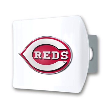 Picture of MLB - Cincinnati Reds Color Hitch Cover - White