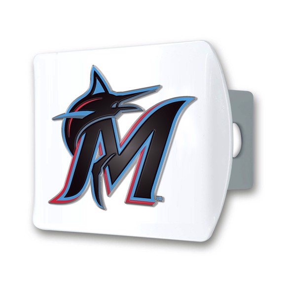 Picture of MLB - Miami Marlins Color Hitch Cover - White