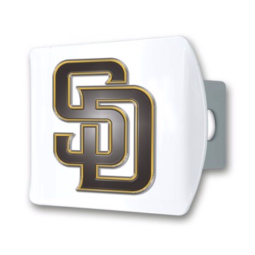 Picture of MLB - San Diego Padres Color Hitch Cover - White