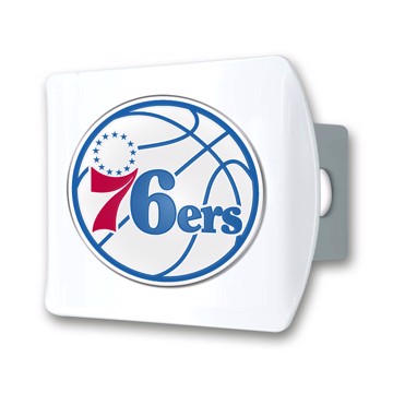 Picture of NBA - Philadelphia 76Ers Color Hitch Cover - White