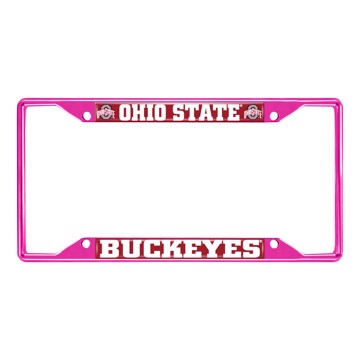 Picture of Ohio State University License Plate Frame - Pink