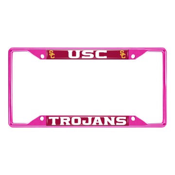 Picture of University of Southern California License Plate Frame - Pink