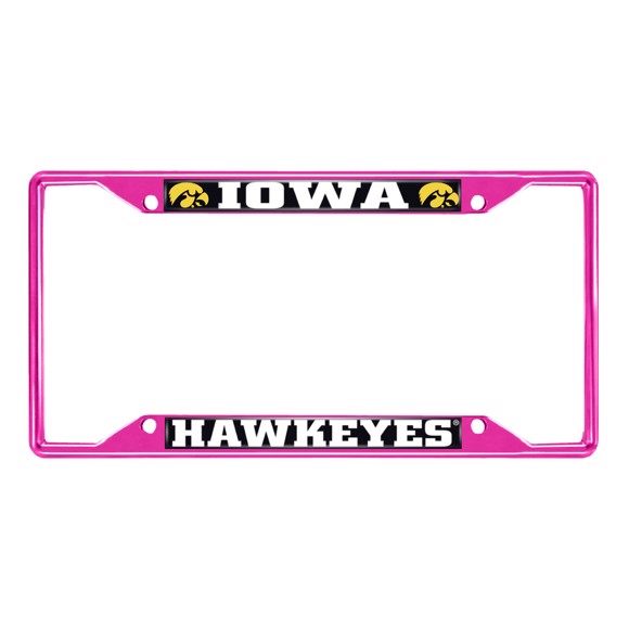 Picture of University of Iowa License Plate Frame - Pink