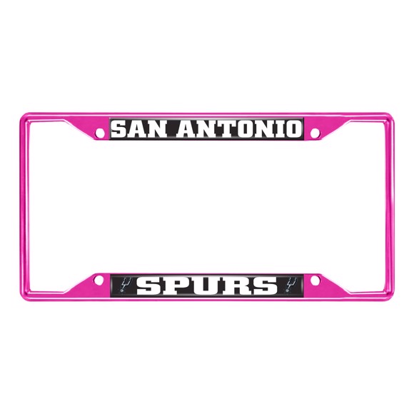 Picture of NBA - San Antonio Spurs License Plate Frame - Pink