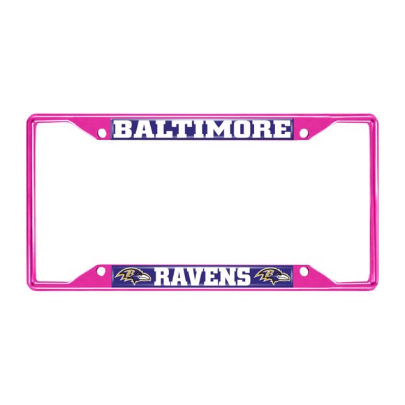 Picture of NFL - Baltimore Ravens License Plate Frame - Pink