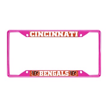 Picture of NFL - Cincinnati Bengals License Plate Frame - Pink