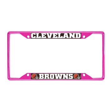 Picture of NFL - Cleveland Browns License Plate Frame - Pink