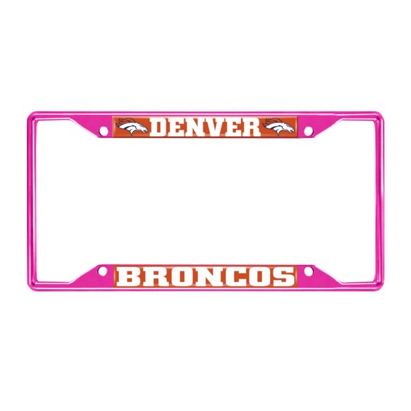 Picture of NFL - Denver Broncos License Plate Frame - Pink