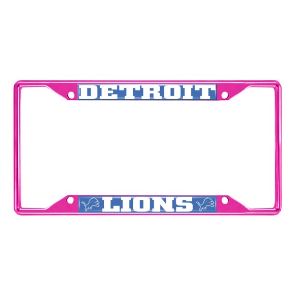 Picture of NFL - Detroit Lions License Plate Frame - Pink