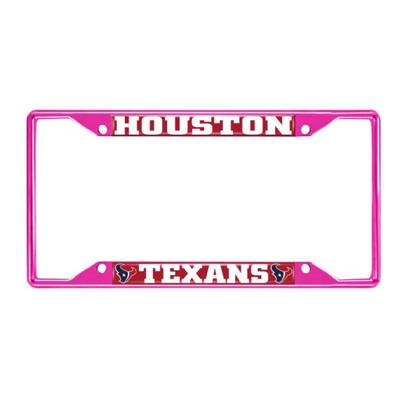 Picture of NFL - Houston Texans License Plate Frame - Pink