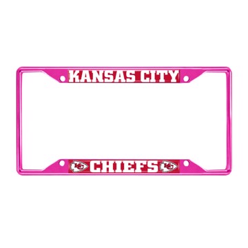 Picture of NFL - Kansas City Chiefs License Plate Frame - Pink