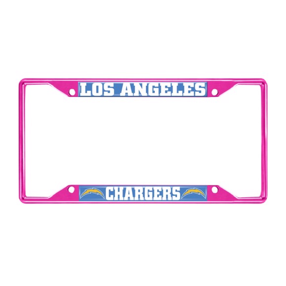 Picture of NFL - Los Angeles Chargers License Plate Frame - Pink