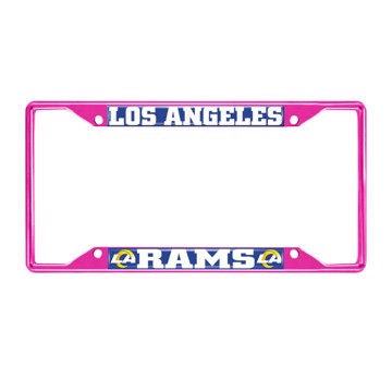 Picture of NFL - Los Angeles Rams License Plate Frame - Pink