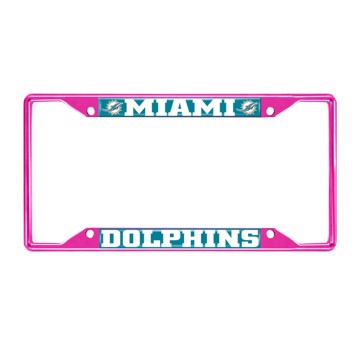 Picture of NFL - Miami Dolphins License Plate Frame - Pink