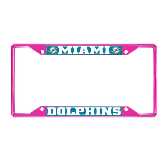 Picture of NFL - Miami Dolphins License Plate Frame - Pink