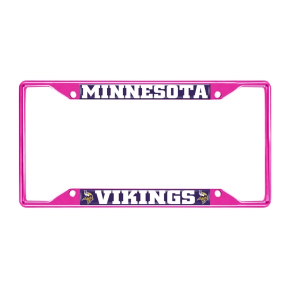 Picture of NFL - Minnesota Vikings License Plate Frame - Pink