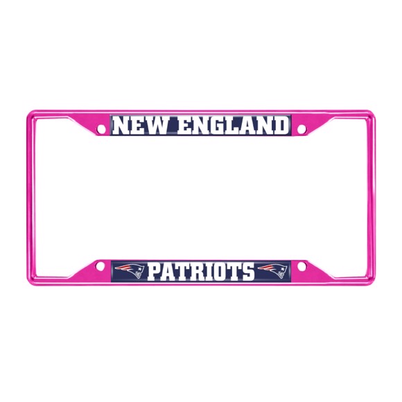 Picture of NFL - New England Patriots License Plate Frame - Pink