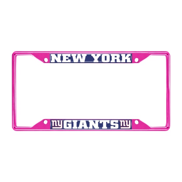 Picture of NFL - New York Giants License Plate Frame - Pink