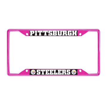 Picture of NFL - Pittsburgh Steelers License Plate Frame - Pink