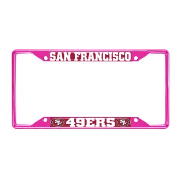Picture of NFL - San Francisco 49Ers License Plate Frame - Pink