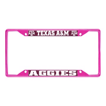 Picture of Texas A&M University License Plate Frame - Pink