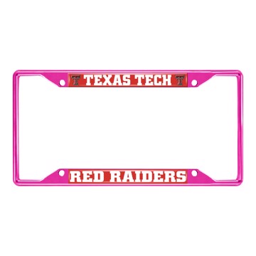 Picture of Texas Tech University License Plate Frame - Pink