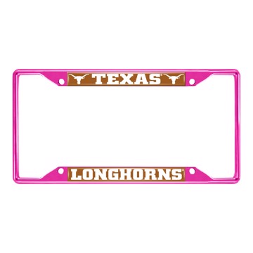 Picture of University of Texas License Plate Frame - Pink