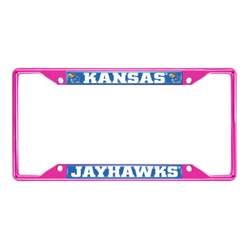 Picture of University of Kansas License Plate Frame - Pink