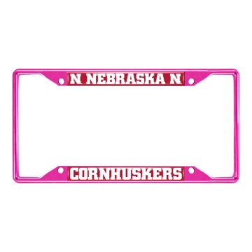 Picture of University of Nebraska License Plate Frame - Pink