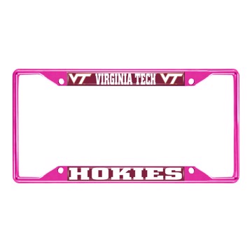 Picture of Virginia Tech License Plate Frame - Pink