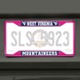 Picture of West Virginia University License Plate Frame - Pink