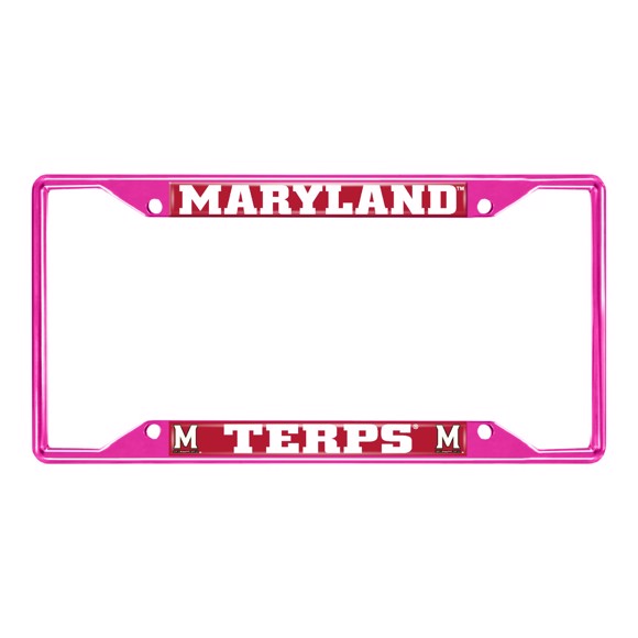 Picture of University of Maryland License Plate Frame - Pink