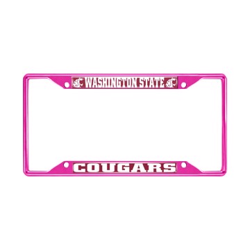 Picture of Washington State University License Plate Frame - Pink