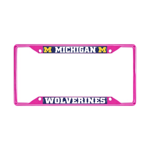 Picture of University of Michigan License Plate Frame - Pink