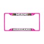 Picture of University of Miami License Plate Frame - Pink