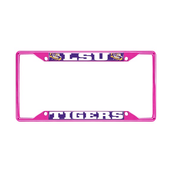 Picture of Louisiana State University License Plate Frame - Pink