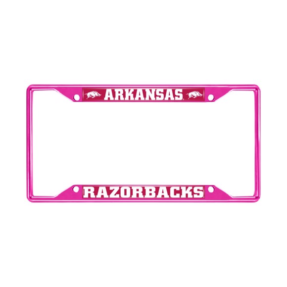 Picture of University of Arkansas License Plate Frame - Pink