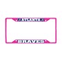 Picture of MLB - Atlanta Braves License Plate Frame - Pink